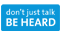 'Be Heard' Logo